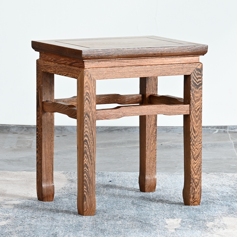 Chicken Wing Wood Household Square Stool, Solid Wood Stool, Simple Wooden Stool, Chinese-Style Dining Stool, Living Room Sofa Low Stool, Bench, Shoe-Changing Stool