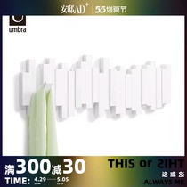 UMBRA STICKS wooden pile hook modern design Xuanguan containing key frame scarf rack creative cloak hook