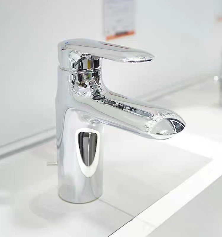 Kohler K-98827T-4-Cp Basin Faucet All-Copper Single Handle Single Hole Bathroom Hot and Cold Water Faucet