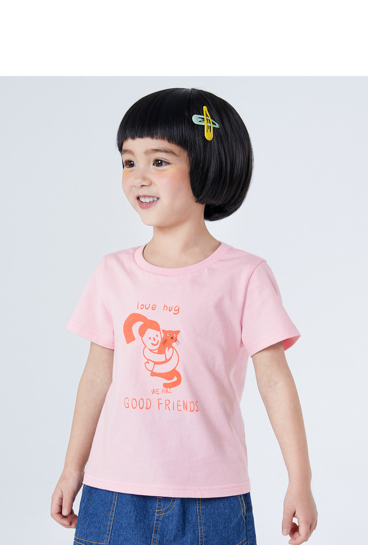 Mini  Balabala 迷你巴拉巴拉 2022年夏季款 纯棉 儿童短袖T恤 天猫优惠券折后￥29.9包邮（￥59.9-30）90~150码4色可选