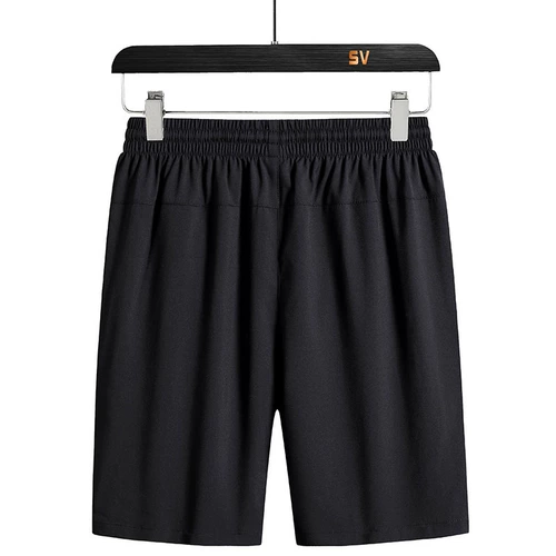 Шелковые быстросохнущие штаны, тонкие летние шорты для отдыха, для среднего возраста, большой размер