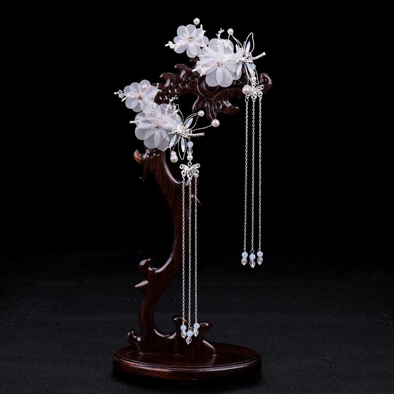 Children Stream Su Step Shake Hair Clip Ancient Wind Hair Accessories pair of Chuck Flowers Suit Girl Girl Girl Hanfu Accessories