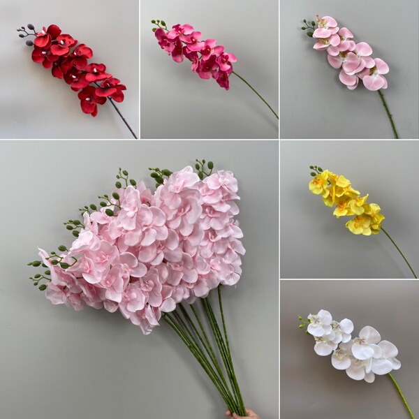 Wedding Artificial Flower Phalaenopsis Ceiling Decoration Floral Stage Soft Decoration Wedding Fake Flower Living Room Entrance Decoration Flower