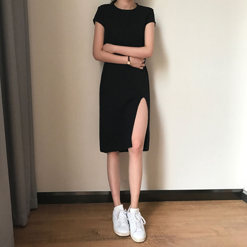 Summer fashionable dress, scarf, skirt, plus size, with short sleeve, fitted Summer fashionable dress, scarf, skirt, plus size, with short sleeve, fitted