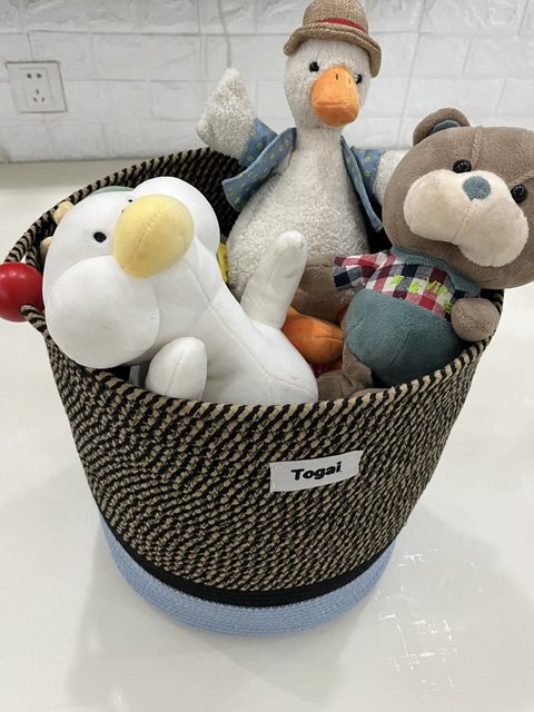 t*gi with viatage fashionable contrasting color design woven storage basket clothes storage basket ກະຕ່າຊັກລີດຫ້ອງນ້ໍາສ່ວນບຸກຄົນ