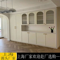 French style whole house custom wardrobe integral furniture Shanghai source factory Eige board bunny cloakroom cabinet