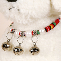 Dog bell collar ethnic style Teddy dog ​​supplies Schnauzer small and medium large dog collar puppet cat collar