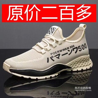 <limited time sale> men's shoes 2022 new internet celebrity summer breathable sports shoes mesh thin casual shoes