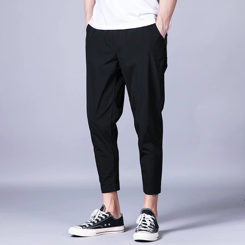 Мужские штаны, трендовые повседневные брюки, осенние, 2019, в корейском стиле