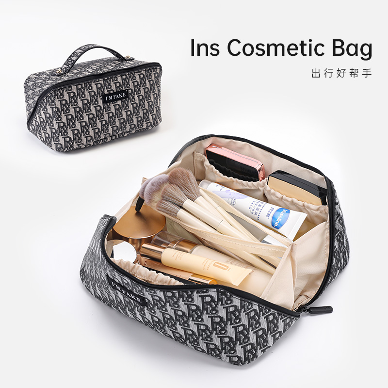 2024 New Portable Makeup Packs Ins Wash Containing Bag Waterproof Male Superfire Woman Oversize Travel Business Trip-Taobao