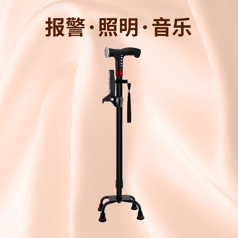 Elderly Abduction multifunction Smart Walking Stick Walking Stick Four Feet 8-Stick Non-slip Hand Crutches Crutches Crutches of Elderly Light