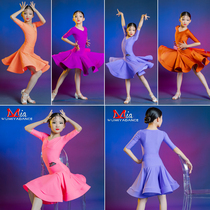 Dance Mia Latin dance practice suit Daughter childrens suit Split performance suit Haute couture race suit Professional dance suit