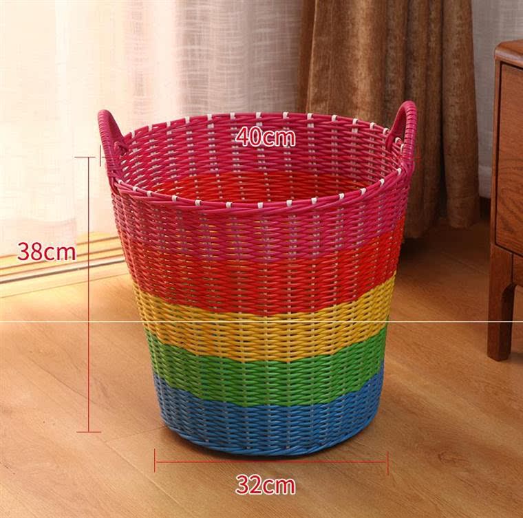 Balcony hanger storage basket Zhang clothes basket clothes bag bag home bedroom basket storage rack breathable