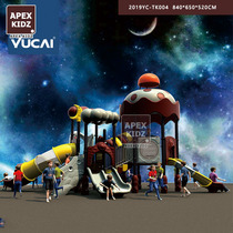 Kindergarten community park Children play games toys Large outdoor amusement equipment facilities combination playground