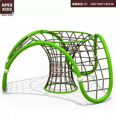 Early Education Center Kindergarten Outdoor Development Physical Fitness Training Children Round Crawl Net Rope Climbing Rope Climbing Frame