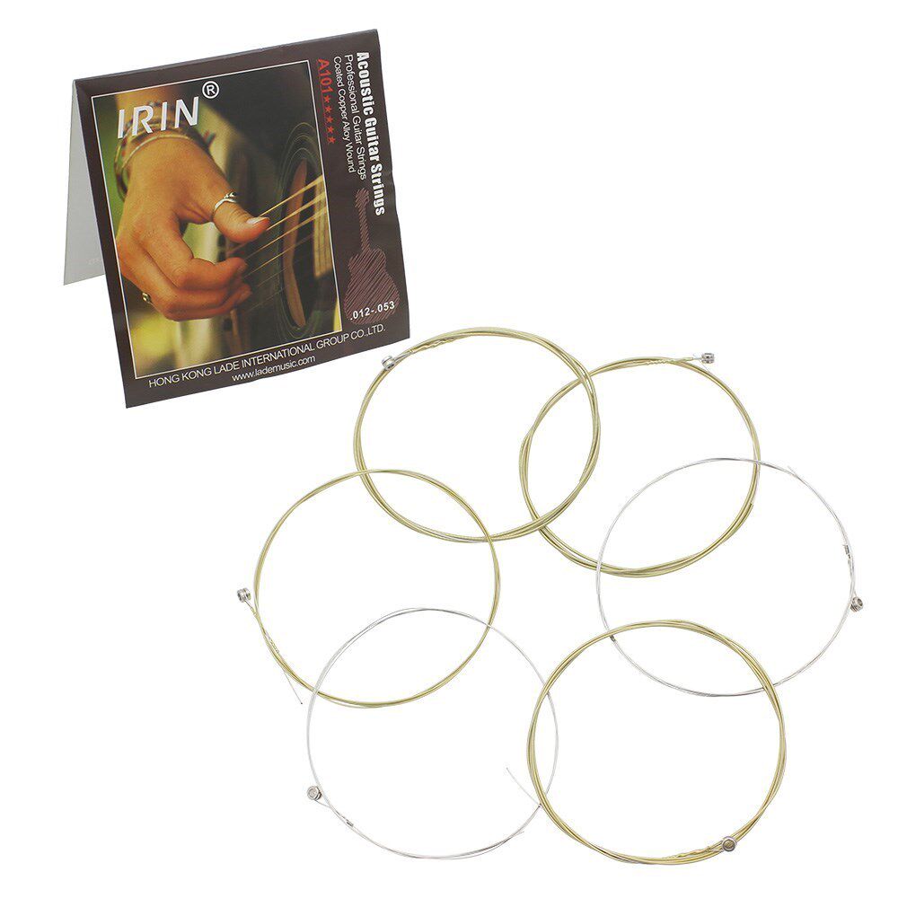 6pcs Acoustic Guitar Strings String Set Stainless Steel Coat