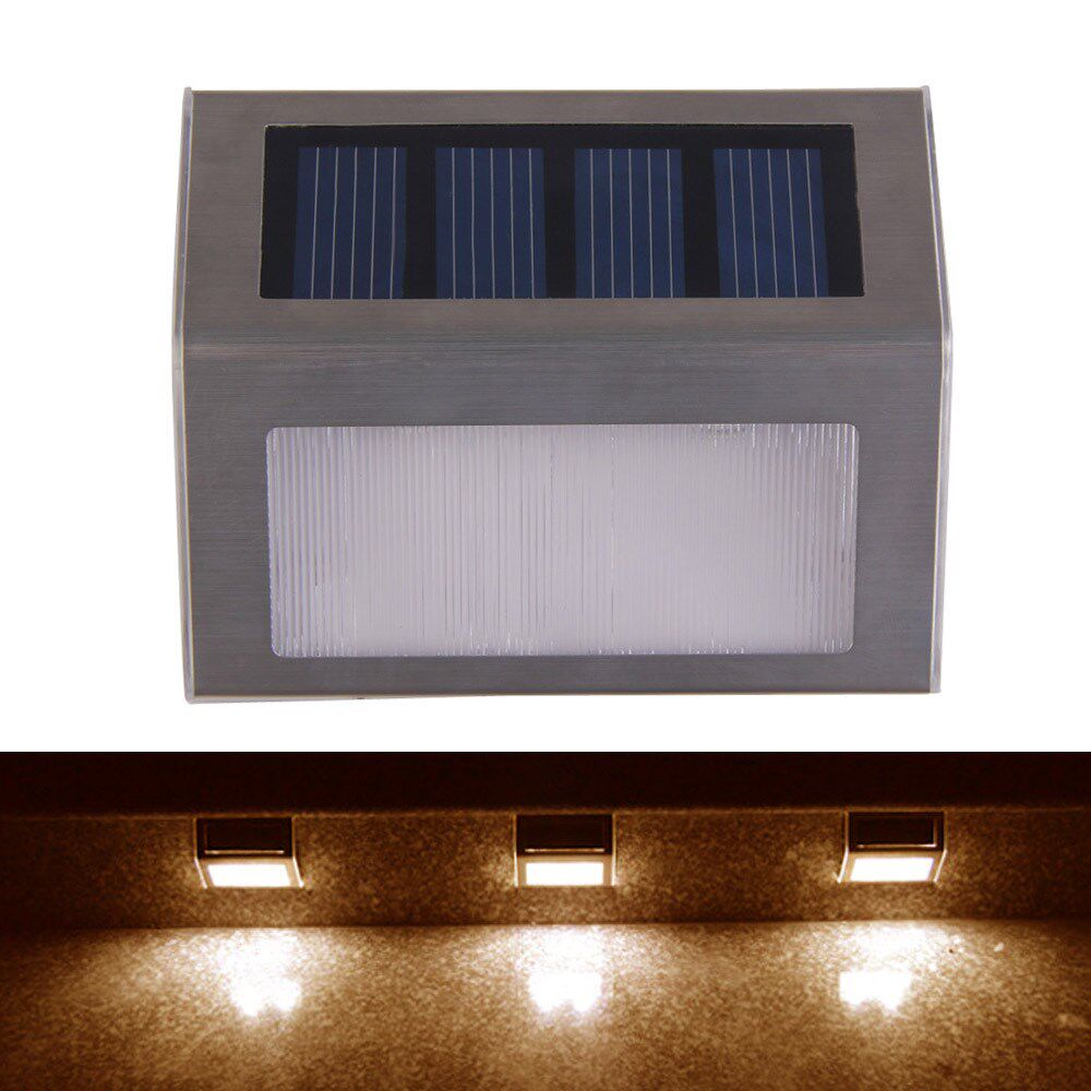 solar power led outdoor lights ip44 garden pathway stairs la