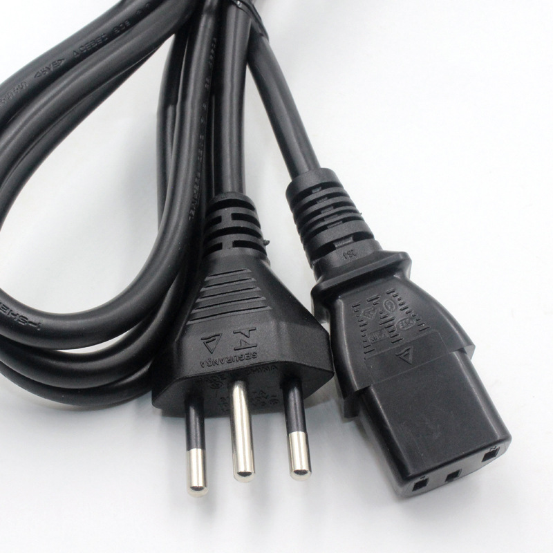 Pure copper 1 8m 1 square Brazilian Type Power Cord Brazil Power Plug Cord Brazil Power Cord Three Plug