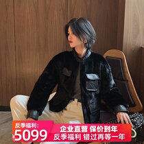 2020 new fur thin black mink fur fur one-piece coat womens short fashion small stand-up collar young section