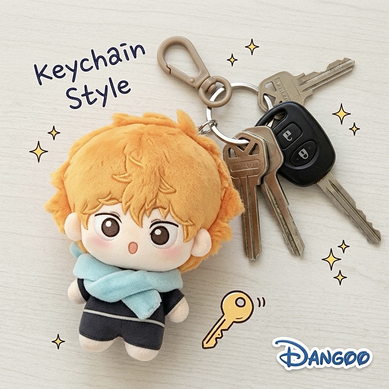 Japanese Dangoo Haikyuu!! Hinata Shoyo Scarf Cotton Doll 10cm Plush Toy Keychain Gift Japanese Dangoo Haikyuu!! Hinata Shoyo Scarf Cotton Doll 10cm Plush Toy Keychain Gift