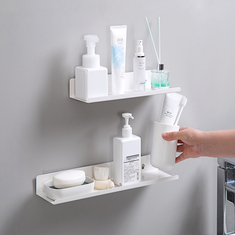 Free-to-punch without marks on the shelves Home Lined Partition Containing Stratiform Shelf Bathroom Wall Hanging Bookshelves Separators