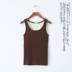 Womens đất cộng với nhung ấm nhỏ vest mùa thu lạnh mùa đông đúp lớp cộng với nhung ấm vest nữ dày bông siêu mềm. 