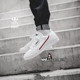 Clover cowhide retro white and red men's and women's sports sneakers