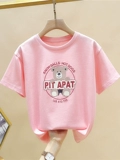 Летняя детская футболка, летняя одежда, короткий рукав, в западном стиле, подходит для подростков, в корейском стиле