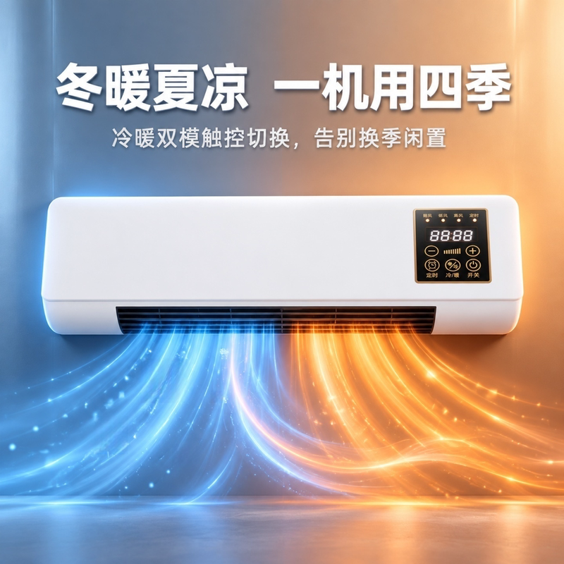 New Small Air Conditioner for Heating, No Installation Required, Energy-Saving, Heating-Type, Waterproof for Bathroom, Small Bedroom, Dual-Use for Cooling and Heating New Small Air Conditioner for Heating, No Installation Required, Energy-Saving, Heating-Type, Waterproof for Bathroom, Small Bedroom, Dual-Use for Cooling and Heating