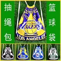 Basketball bag Lakers Warriors Nets Thunder Hornets Mavericks Heat portable training bag Bucks drawstring backpack
