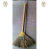 Full postal padded extended natural Miscanthus broom wooden floor soft broom green home cleaning broom