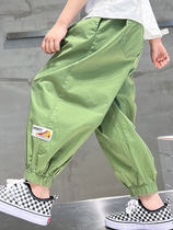 Boy Xia-style pants 90% pants thin section Tide Handsome CHILDREN SUMMER MOSQUITO-PROOF PANTS LIGHT CAGE PANTS 2022 NEW