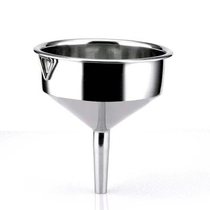 Thickened stainless steel funnel large diameter refueling household small long mouth oil funnel filter slag extra large size