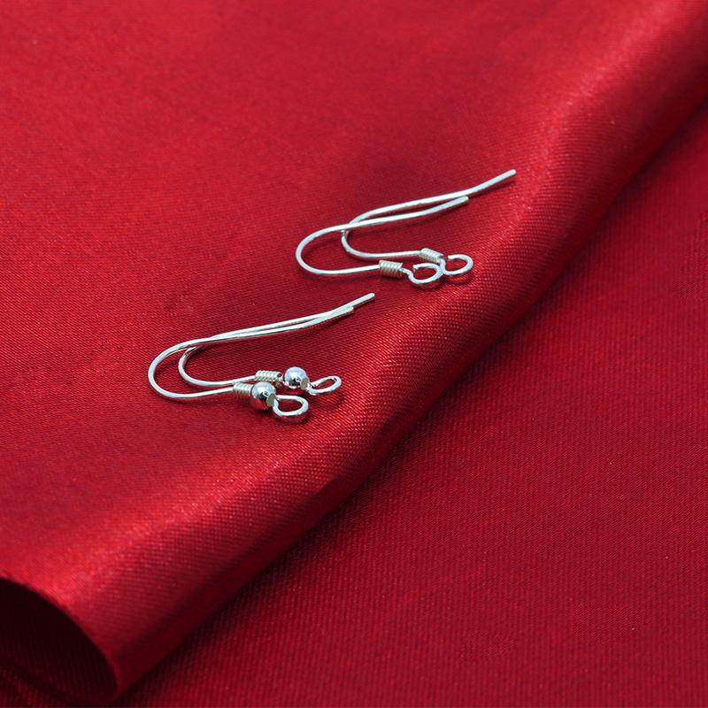 s925 Pure Silver Ornament Plated Platinum Accessories Diy Anti Allergy Hand Ear Hook Earrings Earrings Earrings Made Material