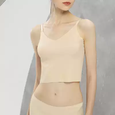 Ice silk incognito sling small vest female summer sexy umbilical thin short one-piece inner wear outer wear bottoming bandeau