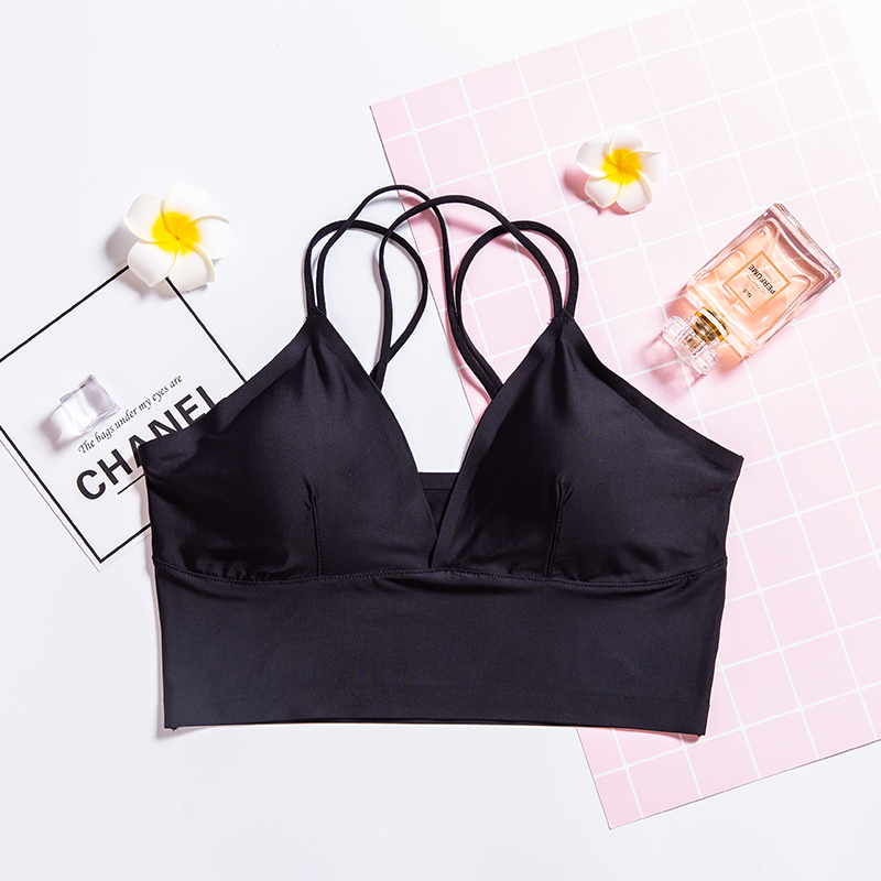 Champs-Elysees không thép vòng bra cup tam giác sexy bông Pháp sinh viên cô gái đồ lót mỏng bralette.