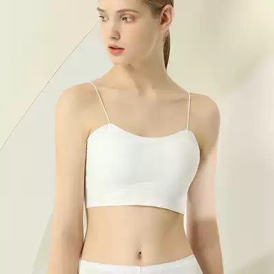 Small sling tube chest women without steel ring bra one-piece vest Ice Silk anti-light non-marking underwear bottom wrap chest