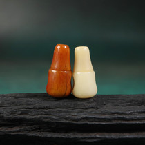 Tibetan split type mortise and tenon craftsmanship yak bone Buddha beads three-way with open pieces to moisturize the old material bone inscriptions to play diy Buddha head