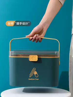 A full set of household medicine boxes, medicine items storage boxes, large storage boxes, portable emergency medical boxes