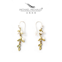 Michael Michaud Carol honeysuckle earrings female long niche design high sense Super Fairy earrings