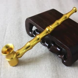 Металлическая портативная курительная трубка, медный старомодный мундштук, алюминиевый сплав