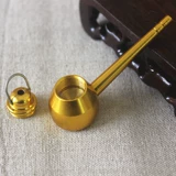 Металлическая портативная курительная трубка, медный старомодный мундштук, алюминиевый сплав