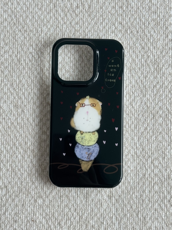 Bubblecream Original Double-Layer Imd Glossy Mouse Icecream Phone Case for Apple 14-17Promax