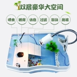 Коробка для танков с черепахой с виллой для домашних животных, танком с большой черепахой, поднимая специальную коробку для рыбного танка озеленение черепаха