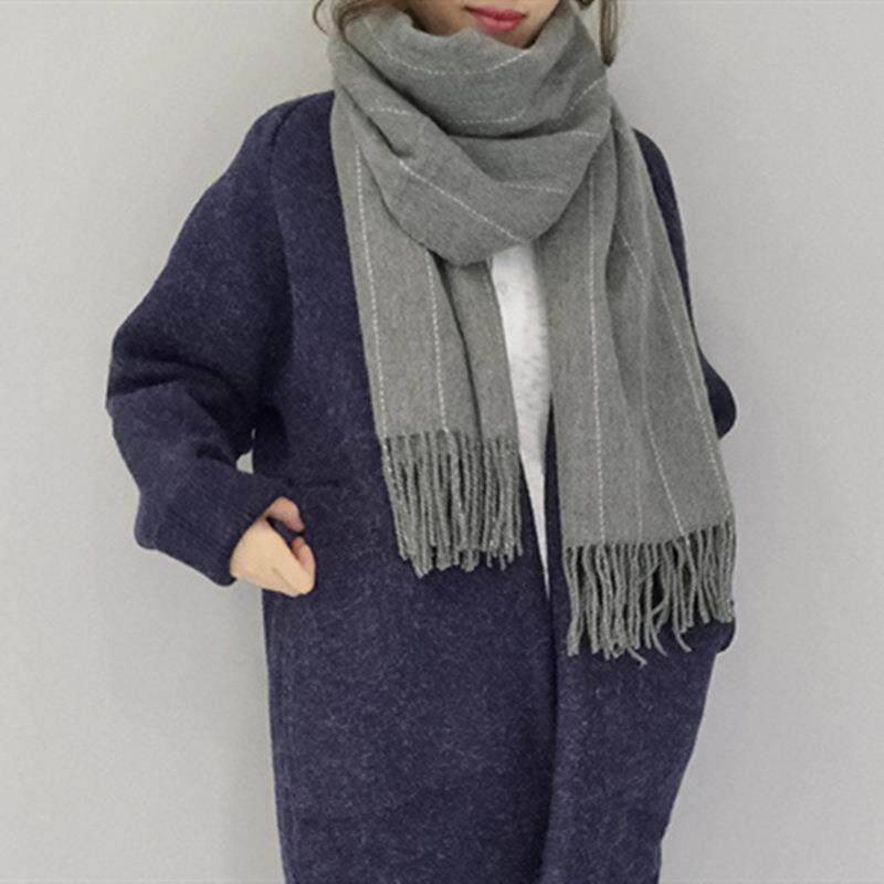 F042-2 countries new autumn retro ancient men and women Vertical Stripes Streaming Su Big Card Fan Imitation Cashmere Warm Scarves