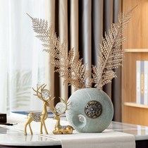 New Chinese living room decorations creative office deer ornaments light luxury home living room vases modern simplicity