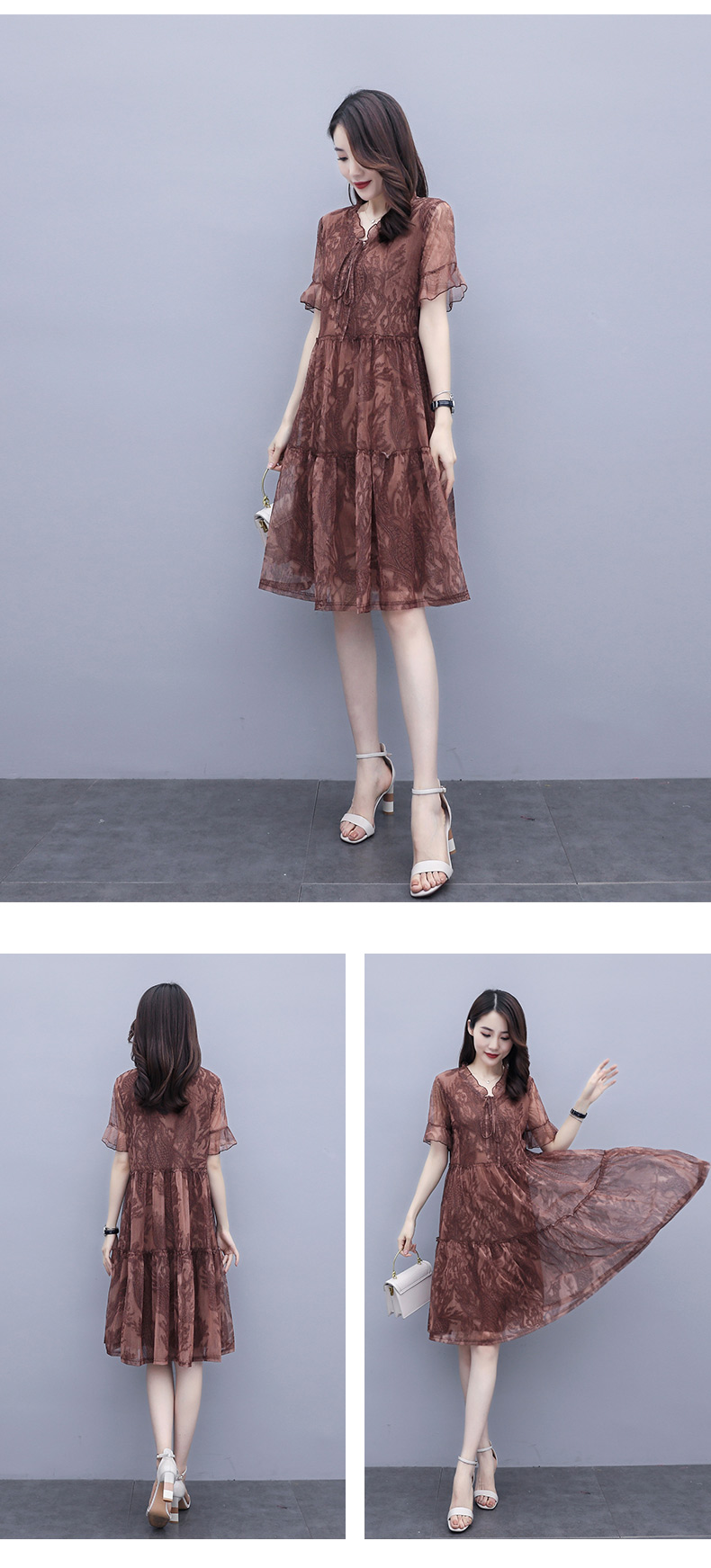 Robe été Mousseline de soie - Ref 3428976 Image 17