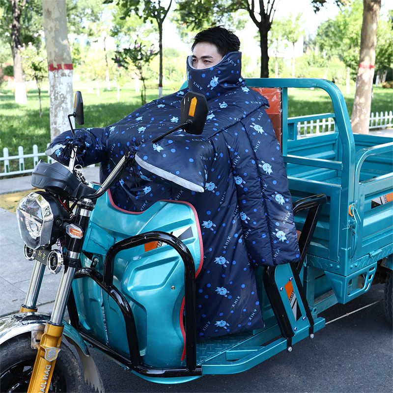 Electric tricycle wind shield by winter gush thickened with increased waterproof winter windproof battery motorcycle wind shield-Taobao