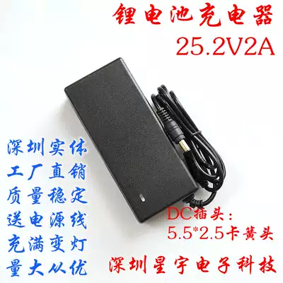 6 string lithium battery pack 25 2V2A charger lithium polymer battery 21 6V22 2V24V3A charger