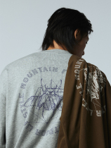 MOUNTAINFEVER AW22 hand-painted dragonfly beetle butterfly cotton long-sleeved TEE